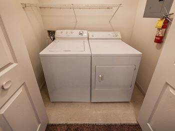 Full-sized washer and dryer 